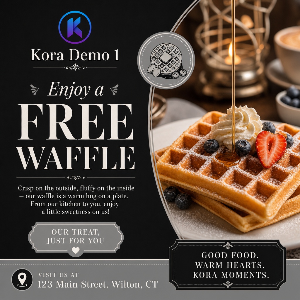 Featured dish at Kora Demo 1