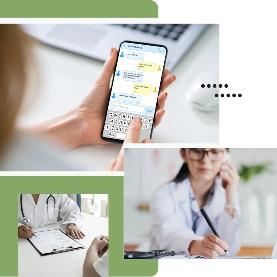 Physician reviewing a patient care plan at JioMed Family Care