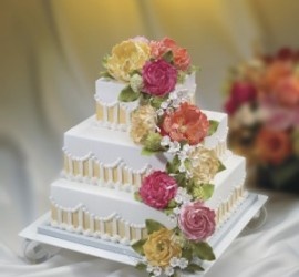 Champagne Garden Cake