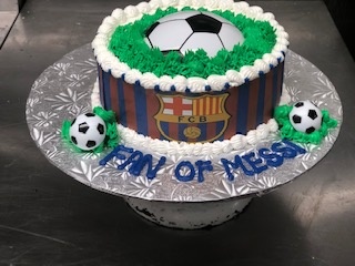 Fan of Messi Soccer Cake