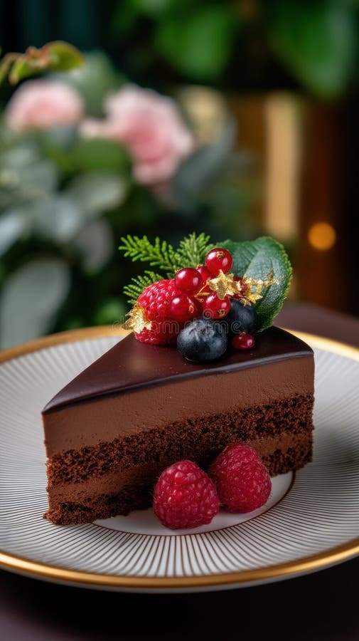 Chocolate Cake Slice