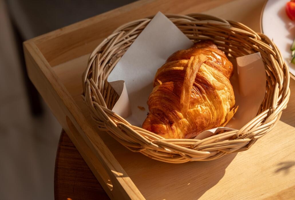 Croissant in Basket